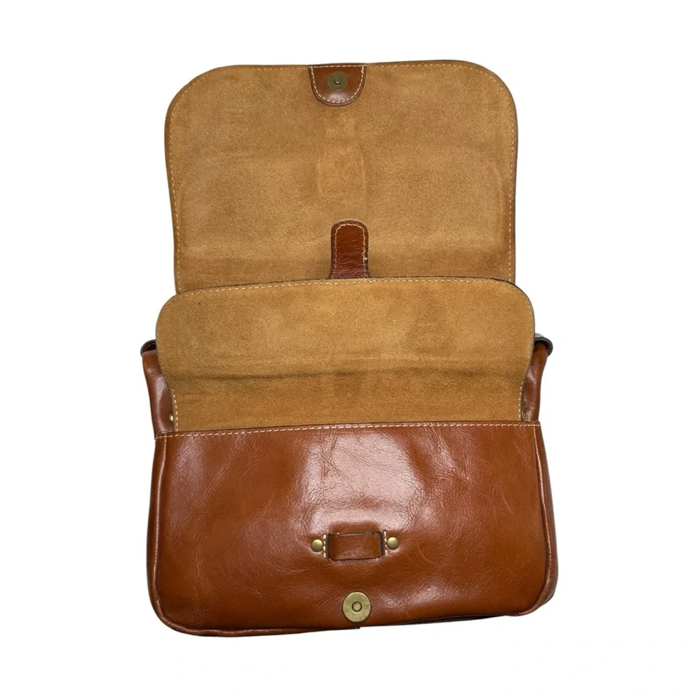 Patricia Nash Leather Messenger Bag Medium Sized - Picture 4 of 8